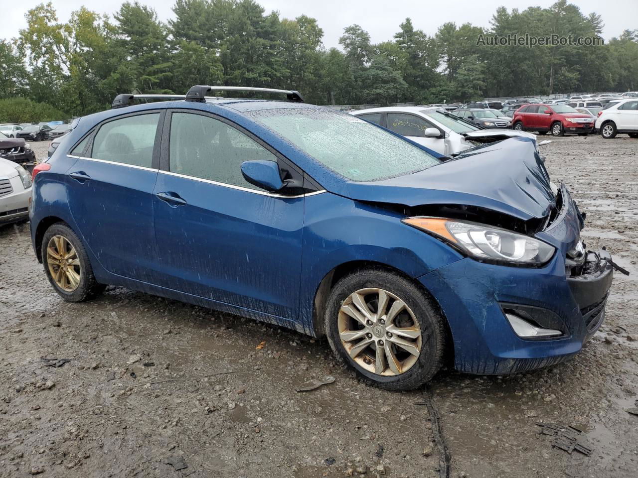 2014 Hyundai Elantra Gt  Blue vin: KMHD35LH3EU218114