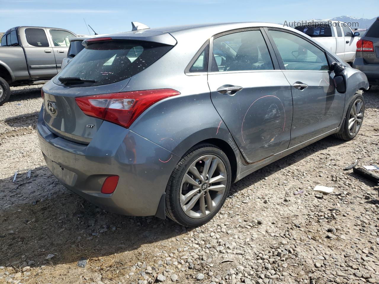 2016 Hyundai Elantra Gt  Gray vin: KMHD35LH3GU330348