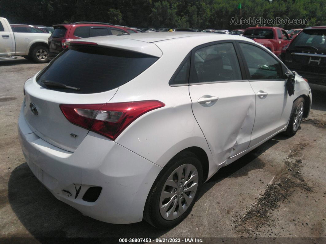 2017 Hyundai Elantra Gt   White vin: KMHD35LH3HU370852