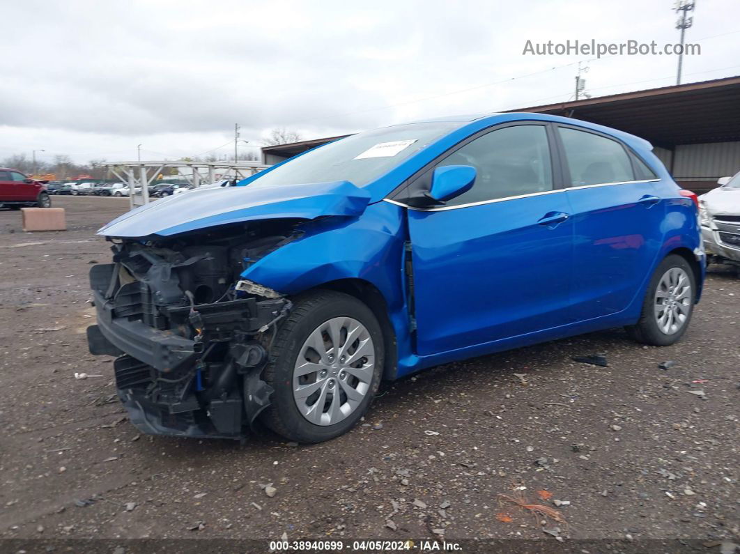 2017 Hyundai Elantra Gt   Синий vin: KMHD35LH3HU372617