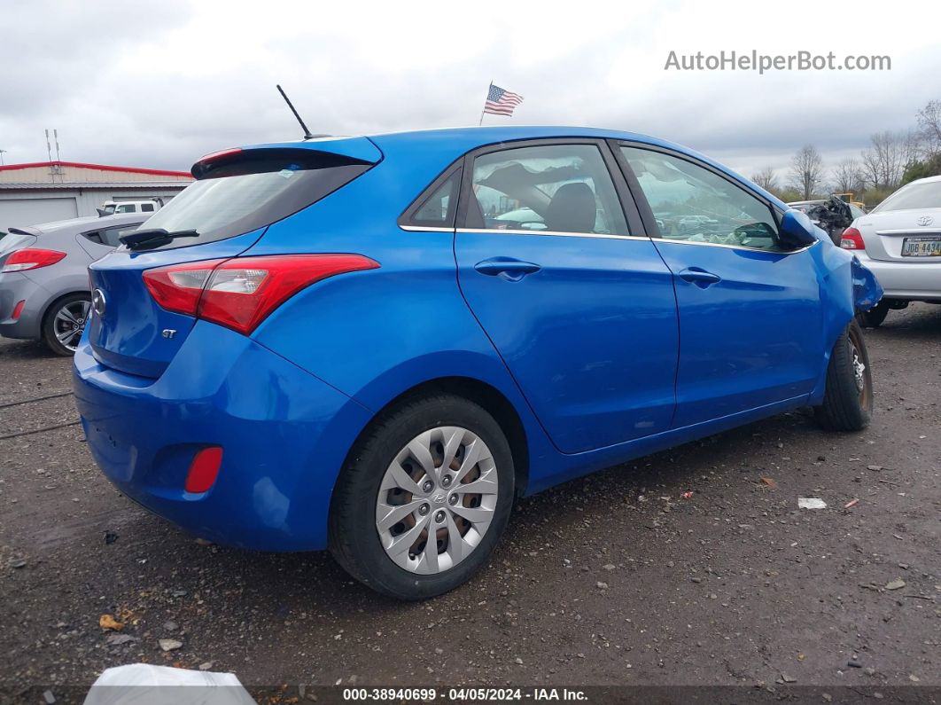 2017 Hyundai Elantra Gt   Синий vin: KMHD35LH3HU372617