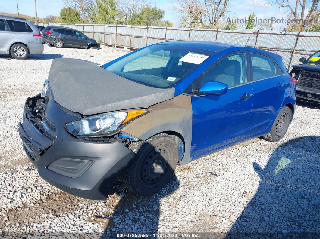 2017 Hyundai Elantra Gt Синий vin: KMHD35LH3HU373525