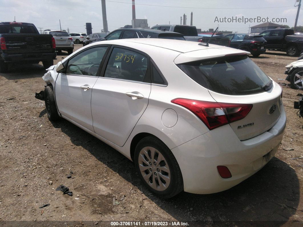 2017 Hyundai Elantra Gt   White vin: KMHD35LH3HU377395