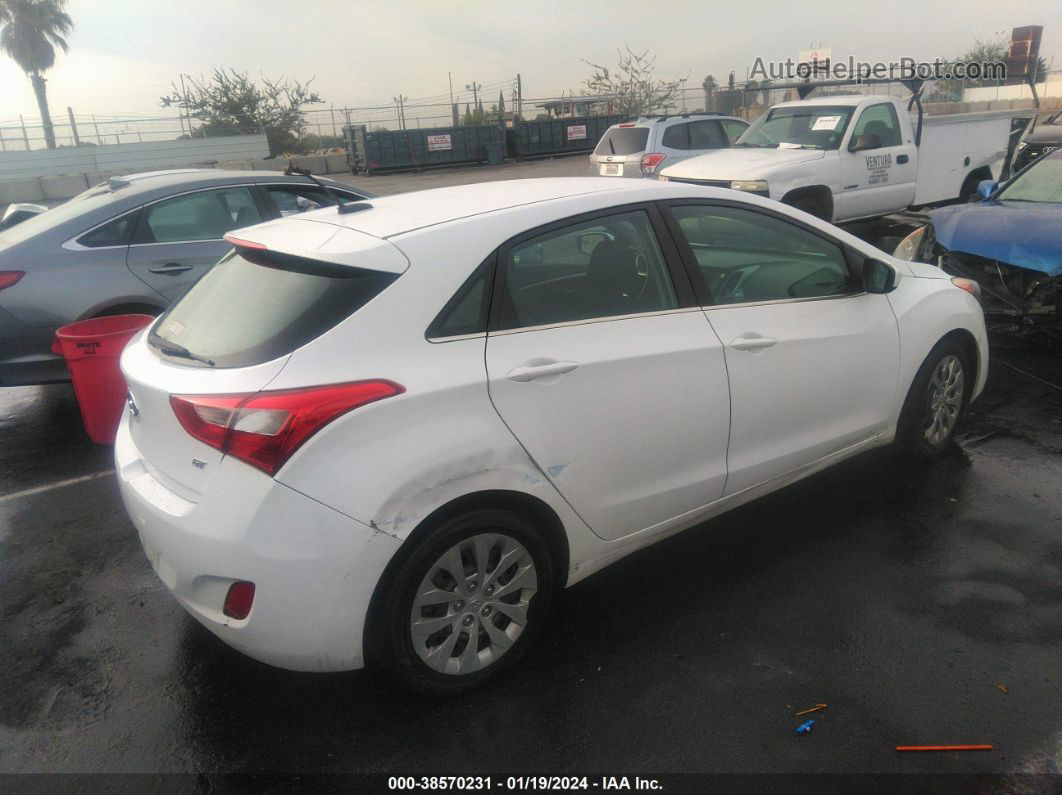 2017 Hyundai Elantra Gt   White vin: KMHD35LH3HU381379