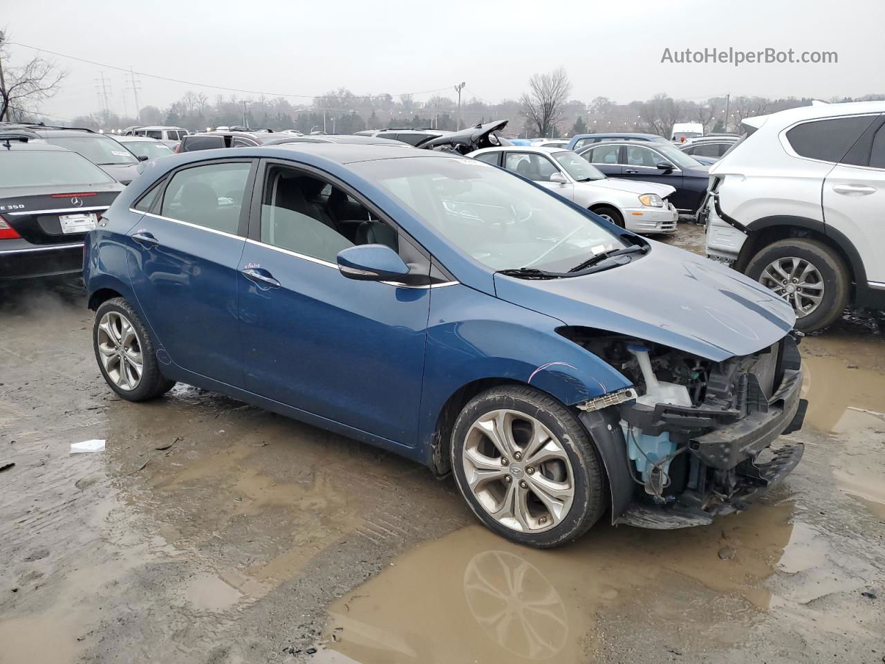 2014 Hyundai Elantra Gt  Blue vin: KMHD35LH4EU196477