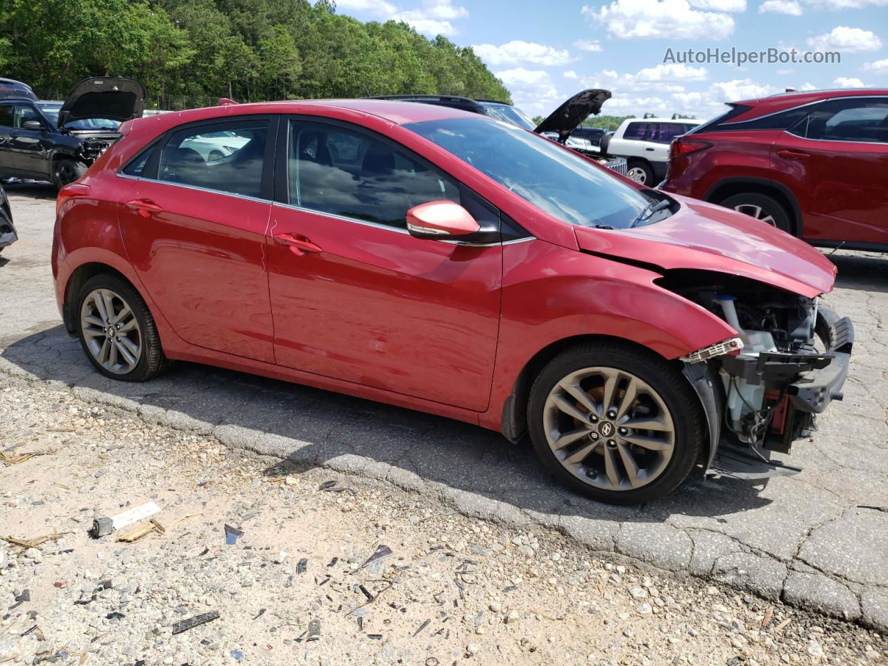 2016 Hyundai Elantra Gt  Красный vin: KMHD35LH4GU283878