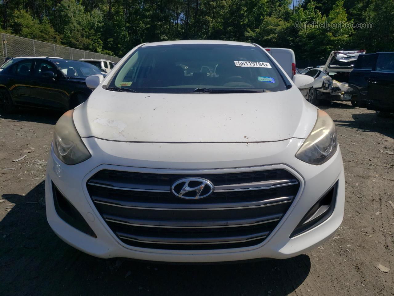 2016 Hyundai Elantra Gt  White vin: KMHD35LH4GU304924