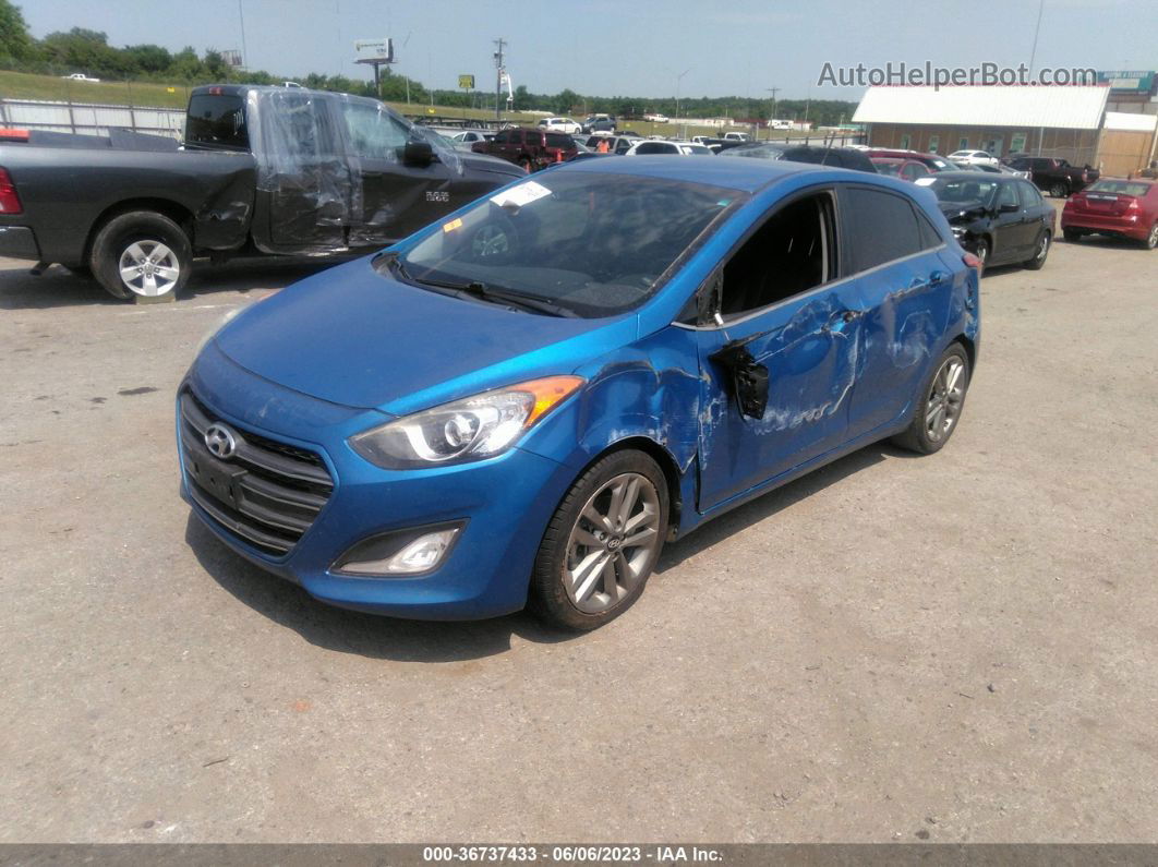 2017 Hyundai Elantra Gt   Blue vin: KMHD35LH4HU349833