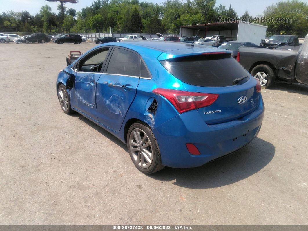 2017 Hyundai Elantra Gt   Blue vin: KMHD35LH4HU349833