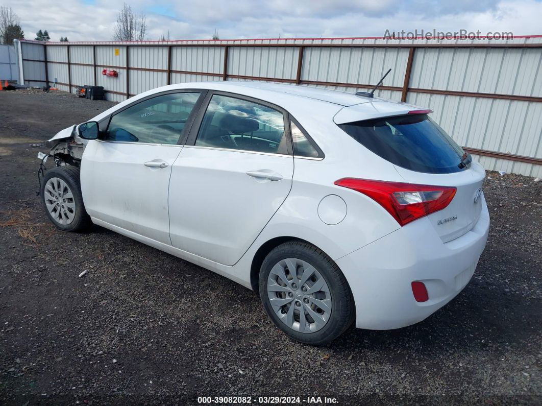 2017 Hyundai Elantra Gt   White vin: KMHD35LH4HU371010