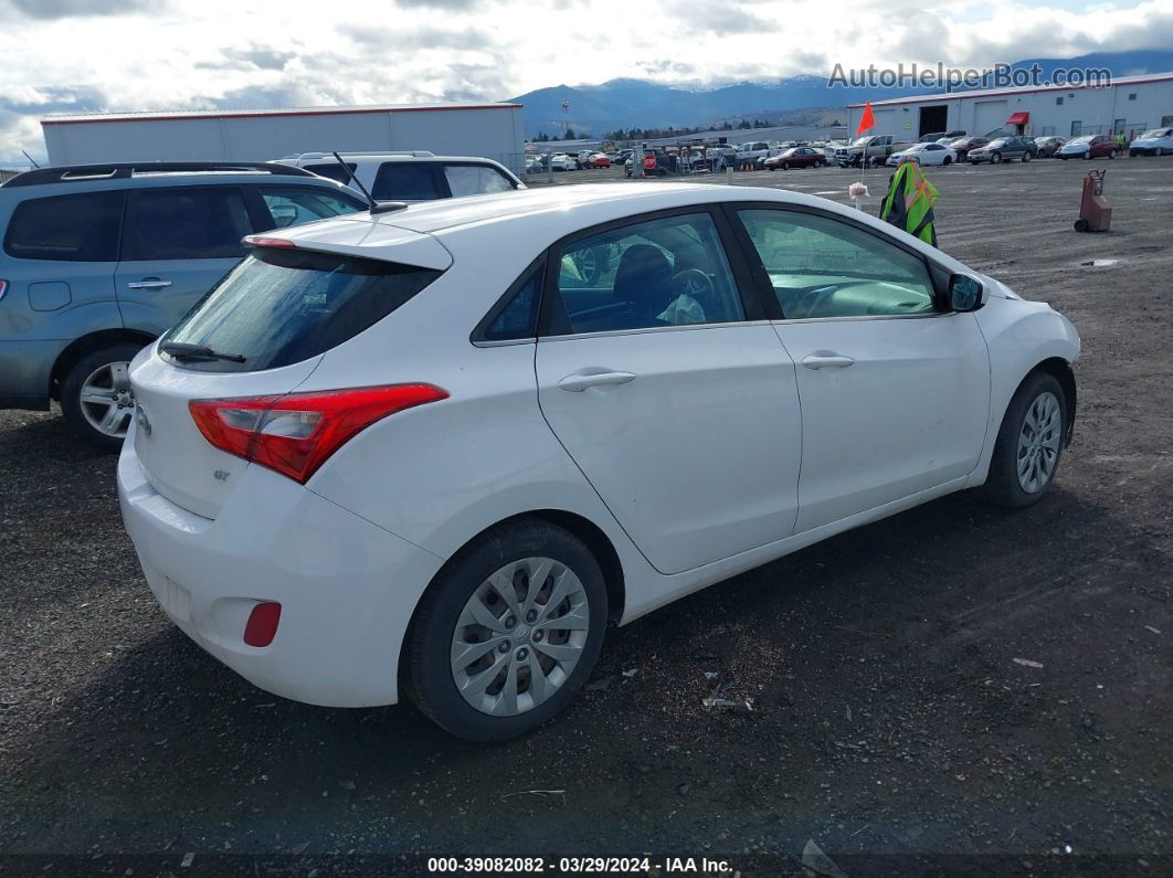 2017 Hyundai Elantra Gt   White vin: KMHD35LH4HU371010