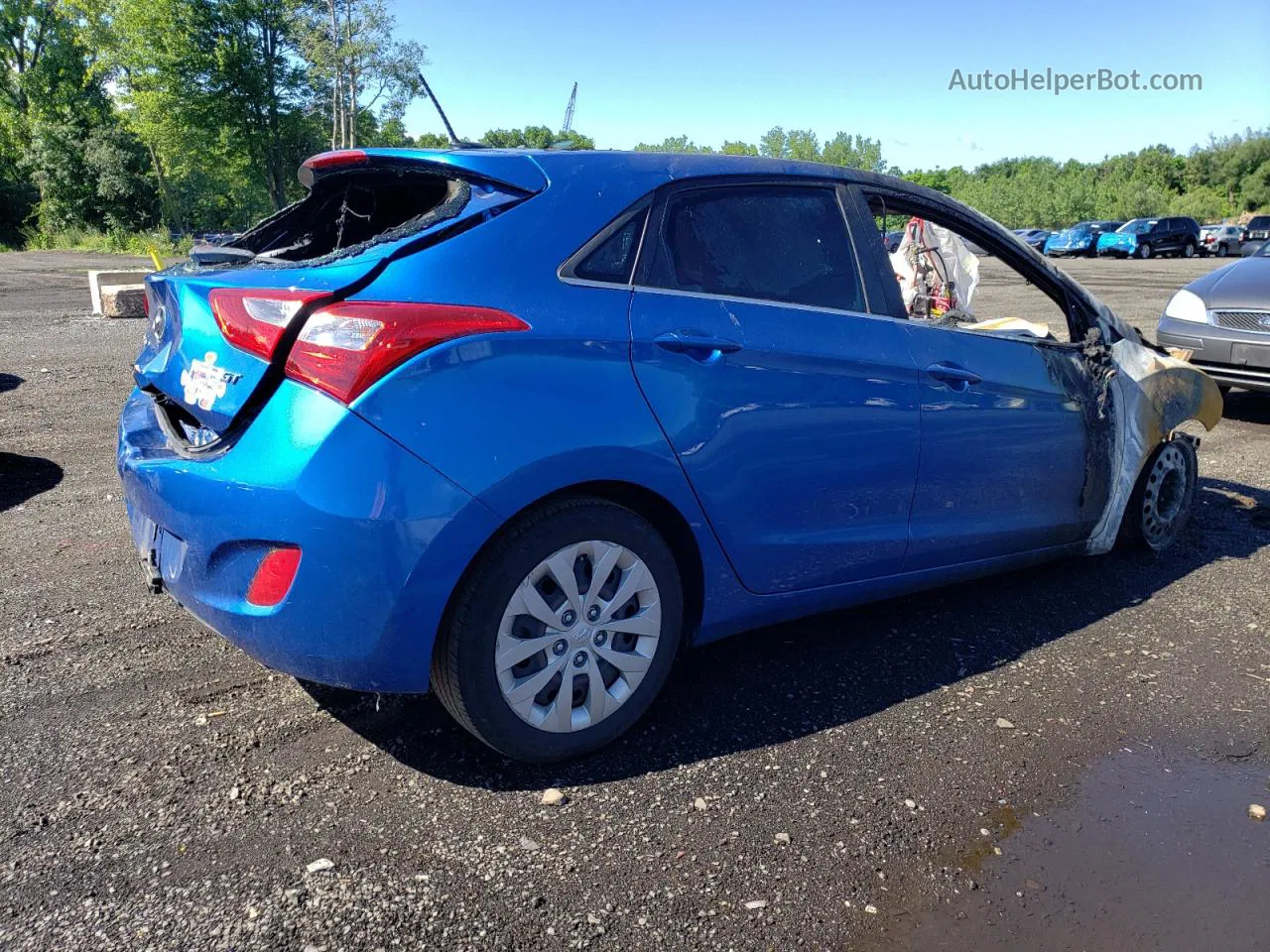 2017 Hyundai Elantra Gt  Blue vin: KMHD35LH4HU384078