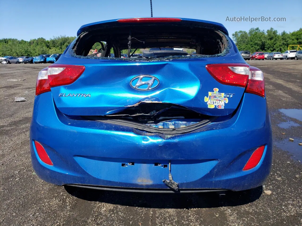 2017 Hyundai Elantra Gt  Blue vin: KMHD35LH4HU384078