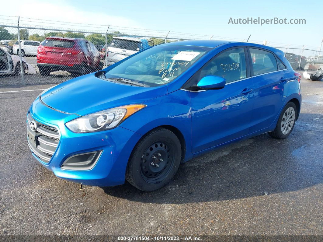 2017 Hyundai Elantra Gt   Blue vin: KMHD35LH4HU384081