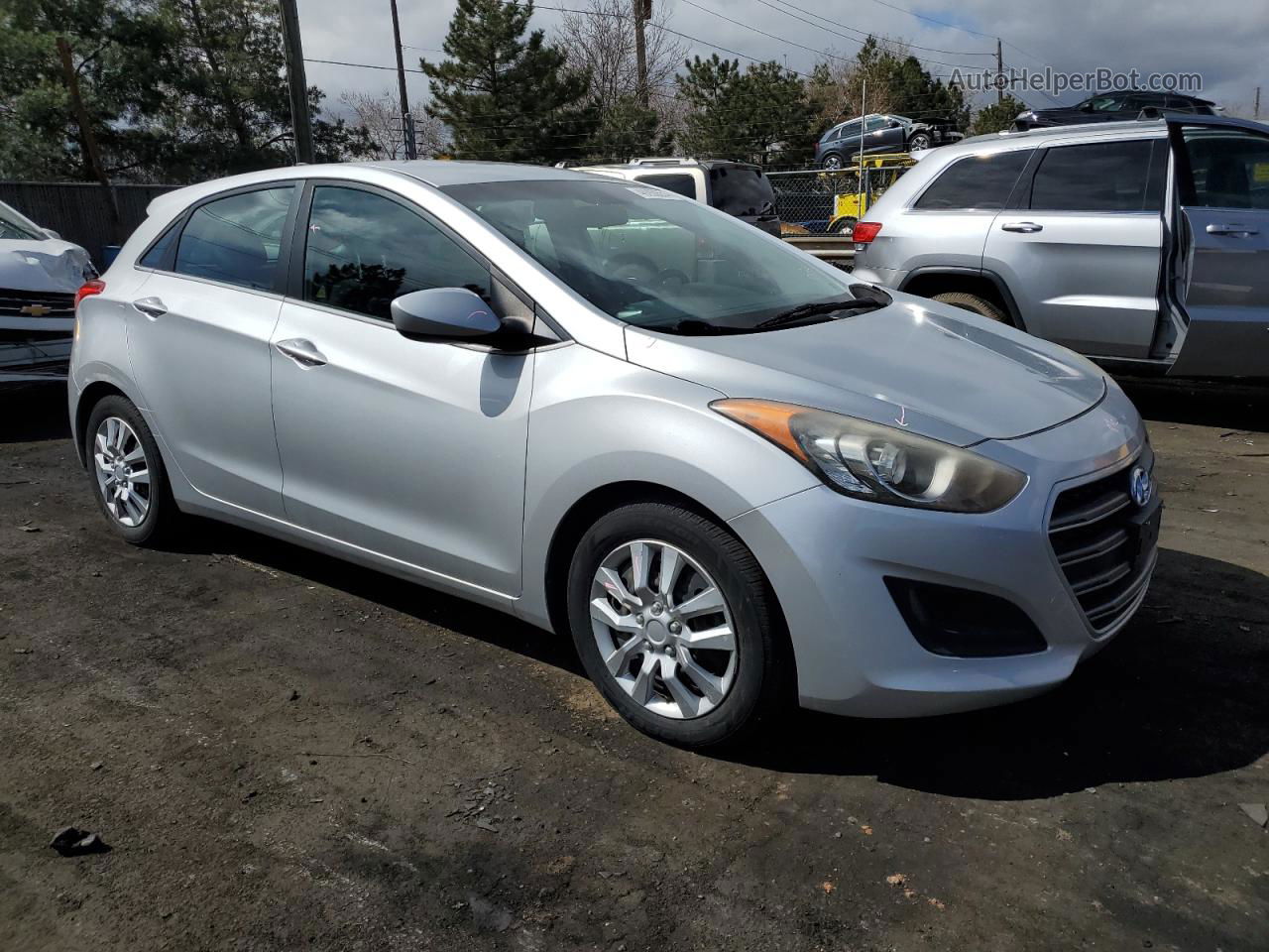 2016 Hyundai Elantra Gt  Silver vin: KMHD35LH5GU252400