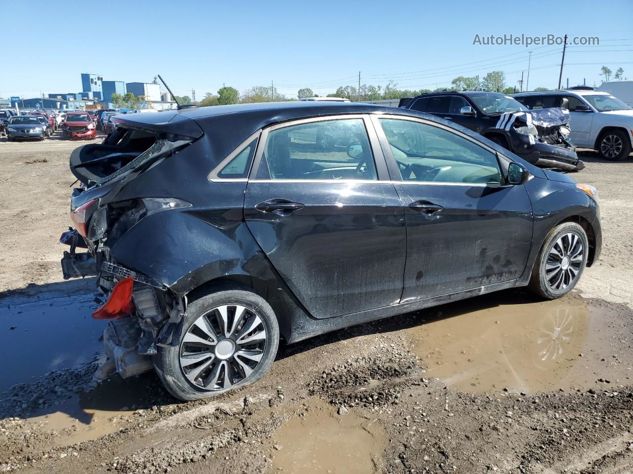 2016 Hyundai Elantra Gt  Черный vin: KMHD35LH5GU326995