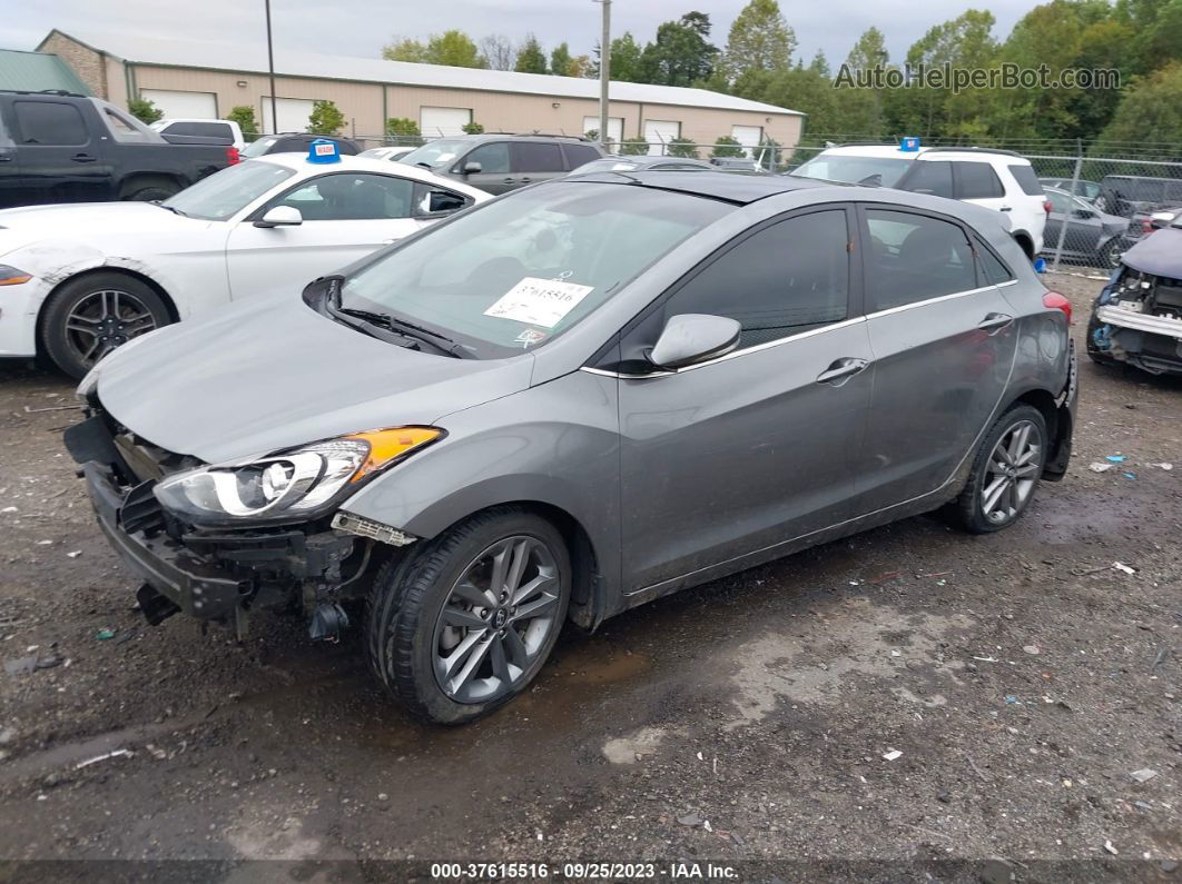 2017 Hyundai Elantra Gt   Gray vin: KMHD35LH5HU363904