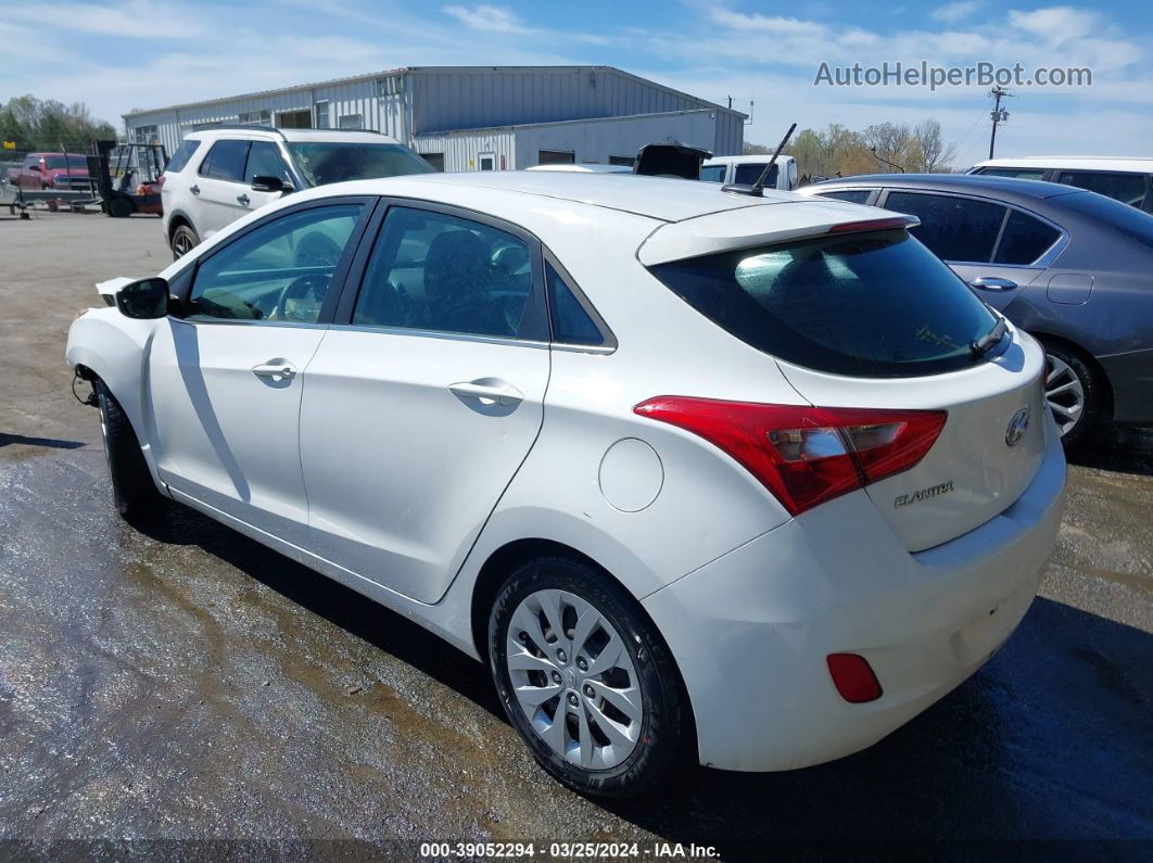 2017 Hyundai Elantra Gt   White vin: KMHD35LH5HU376930