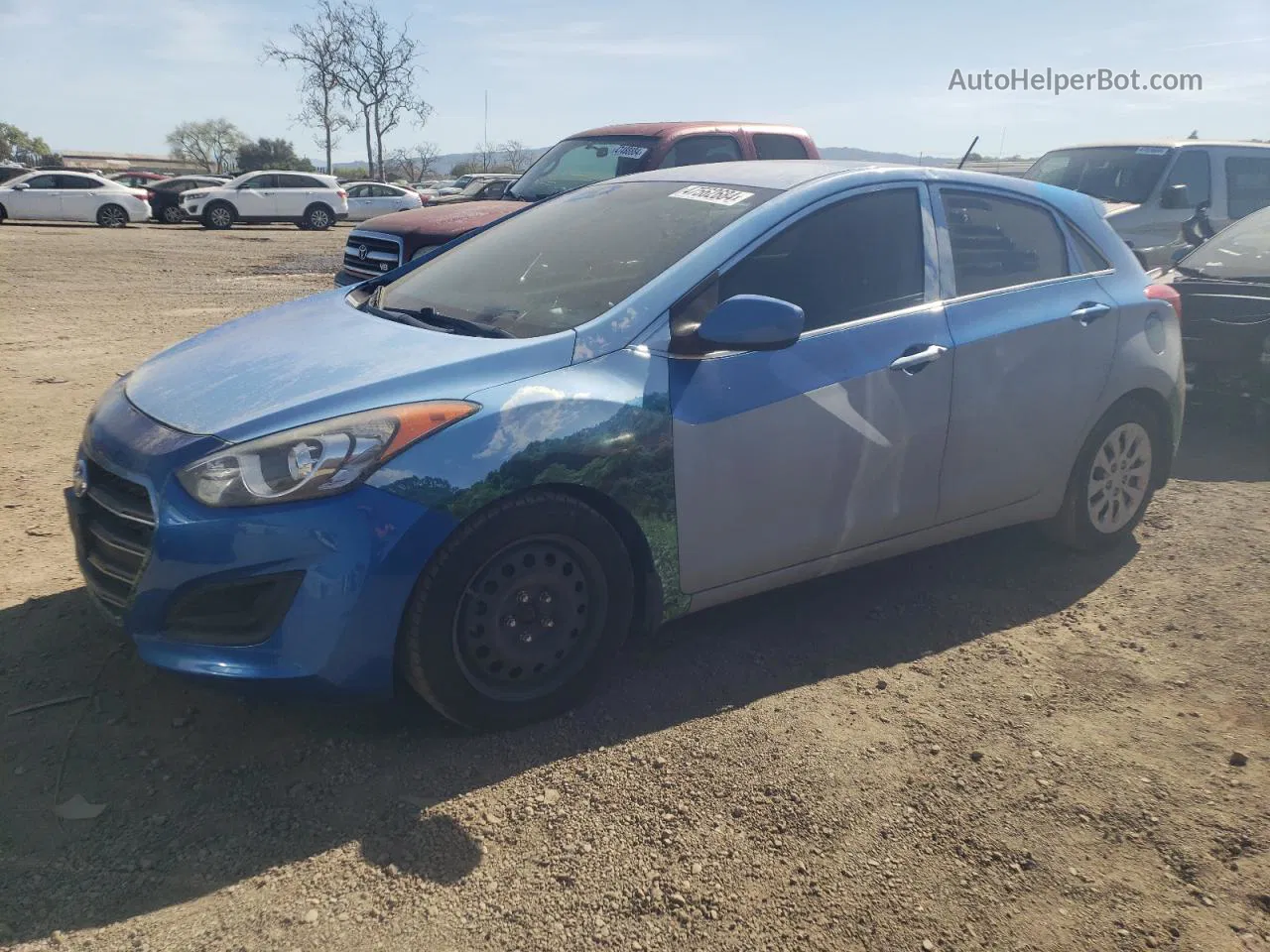 2017 Hyundai Elantra Gt  Two Tone vin: KMHD35LH5HU380265