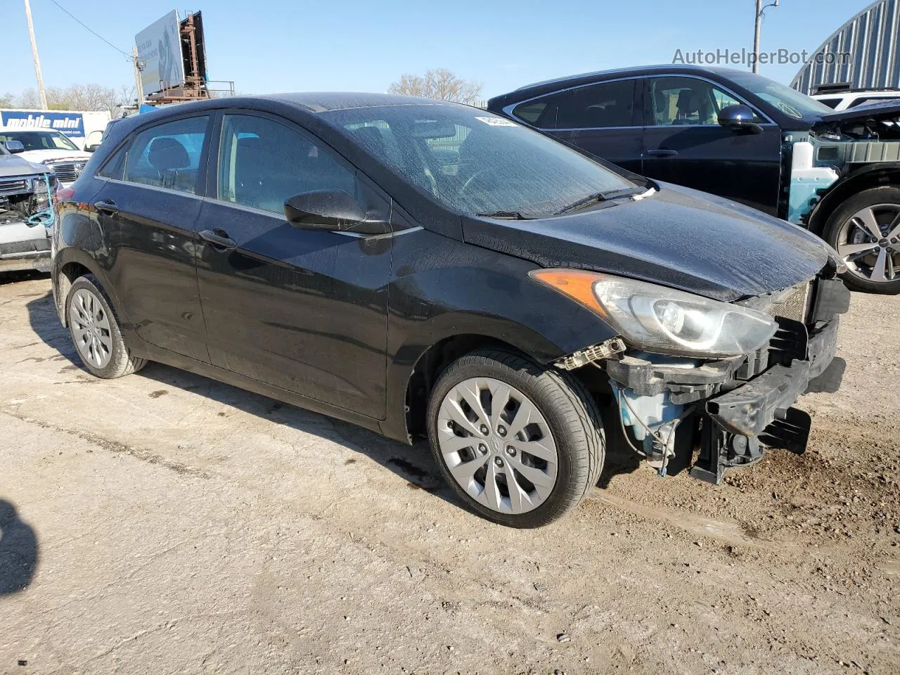 2016 Hyundai Elantra Gt  Black vin: KMHD35LH6GU309171