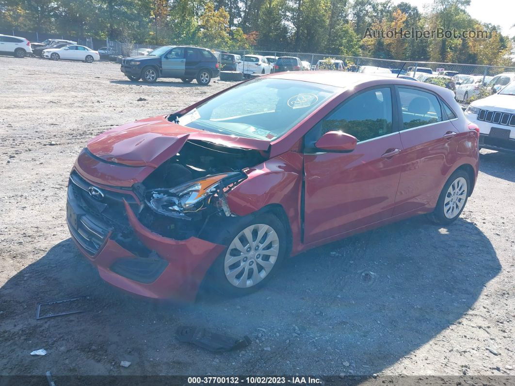 2017 Hyundai Elantra Gt Red vin: KMHD35LH6HU377486