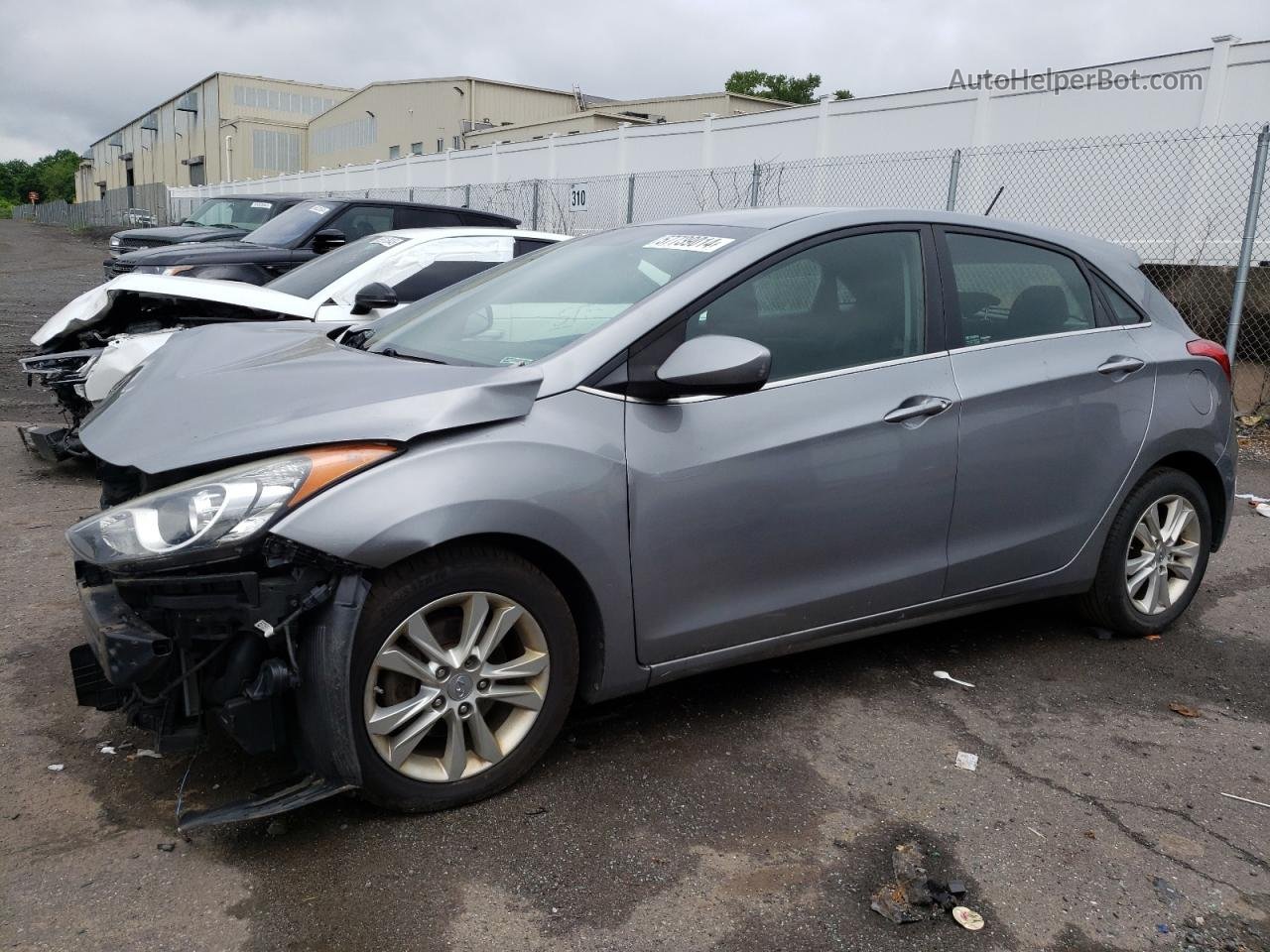 2014 Hyundai Elantra Gt  Gray vin: KMHD35LH7EU197039