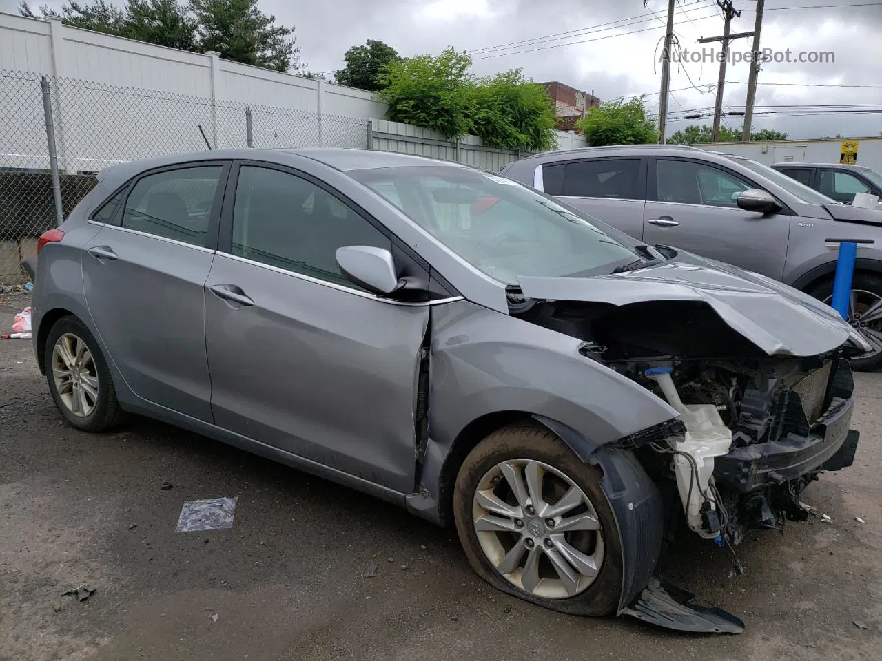 2014 Hyundai Elantra Gt  Gray vin: KMHD35LH7EU197039