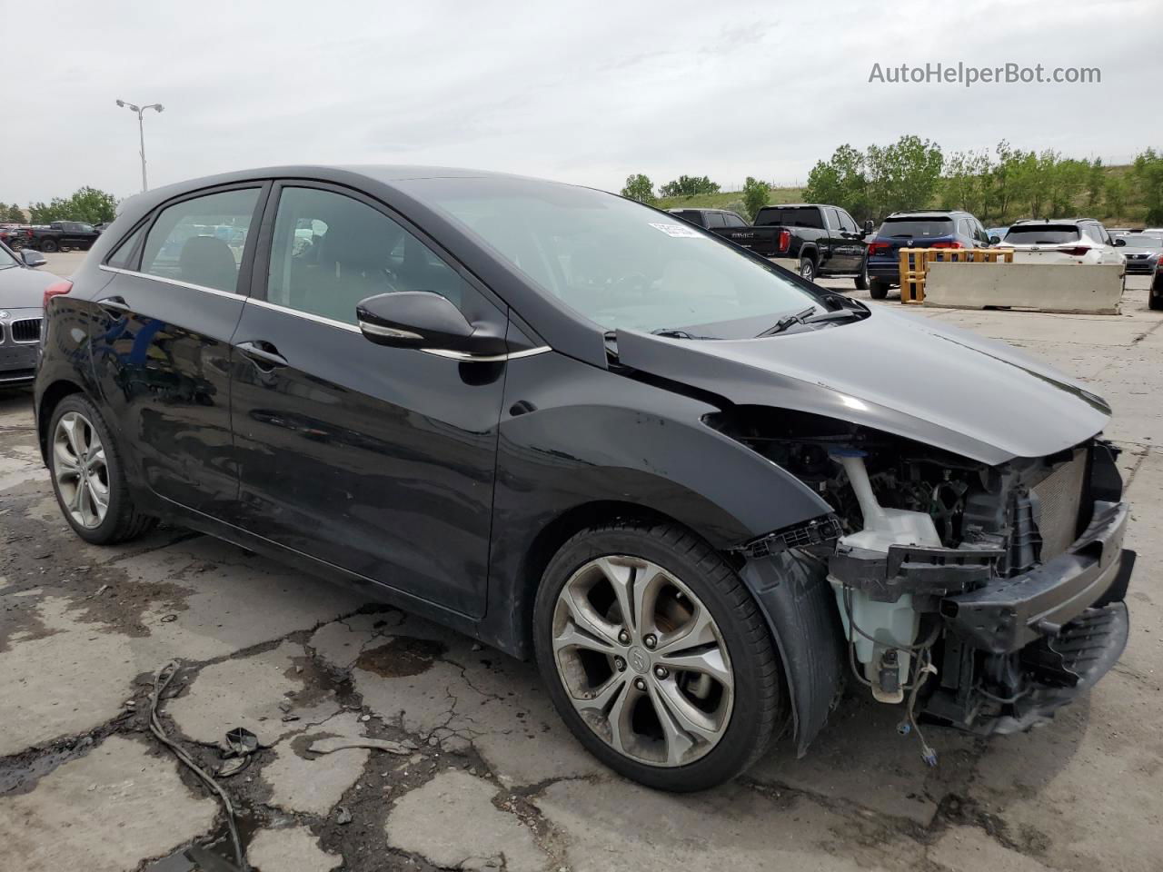 2014 Hyundai Elantra Gt  Black vin: KMHD35LH7EU229066