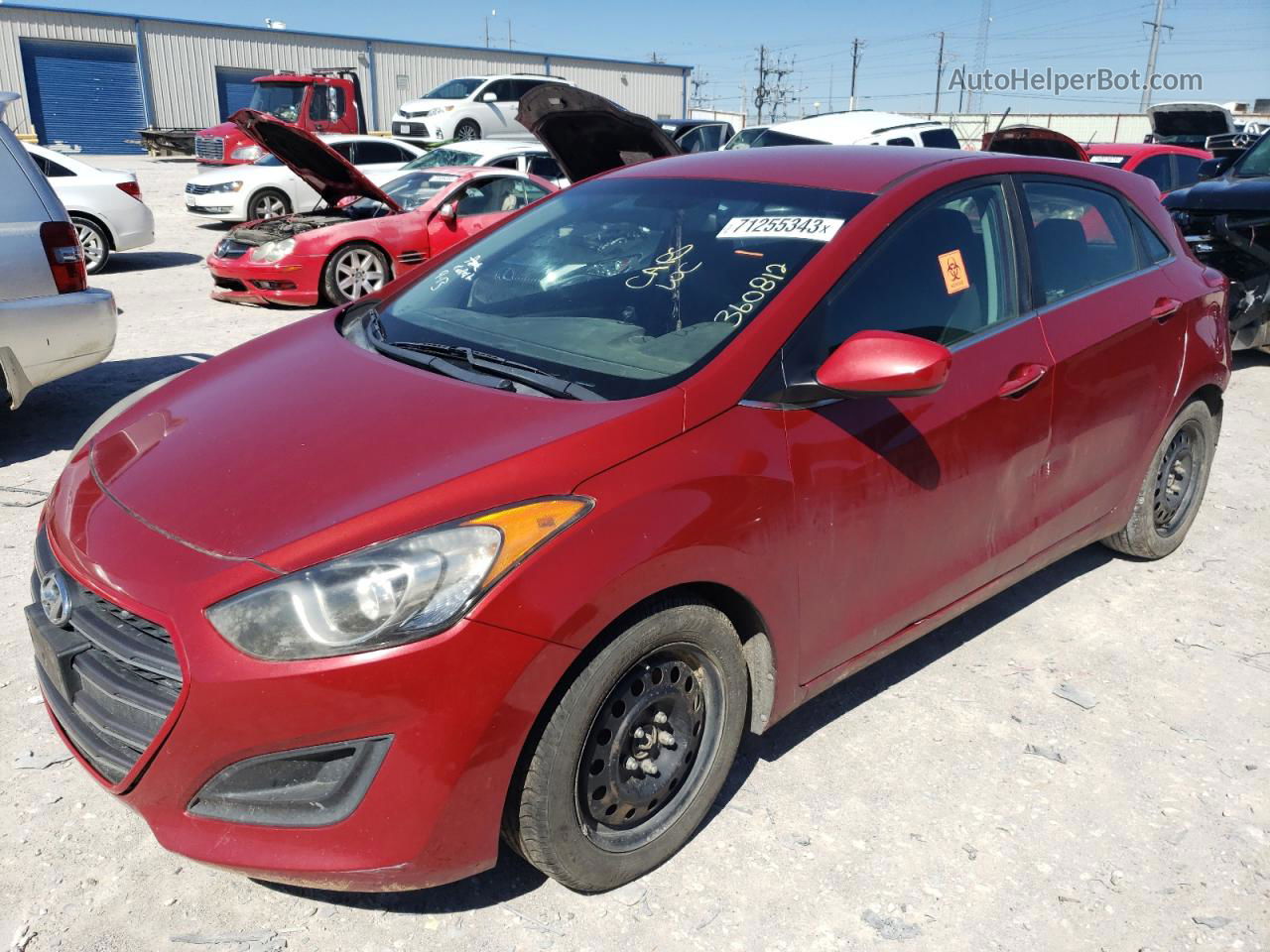 2017 Hyundai Elantra Gt Красный vin: KMHD35LH7HU360812