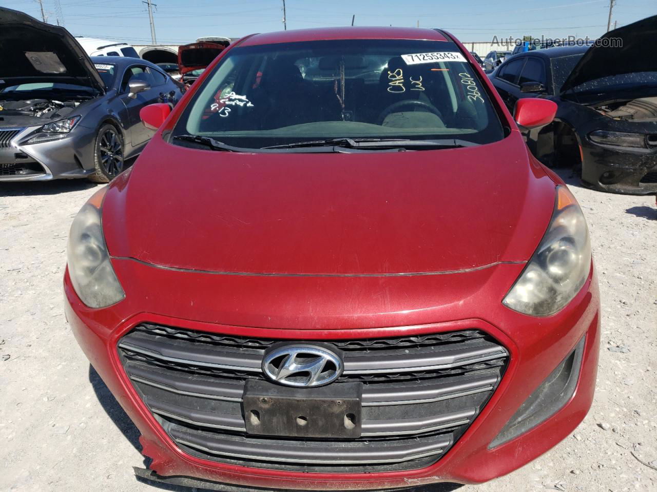 2017 Hyundai Elantra Gt Red vin: KMHD35LH7HU360812