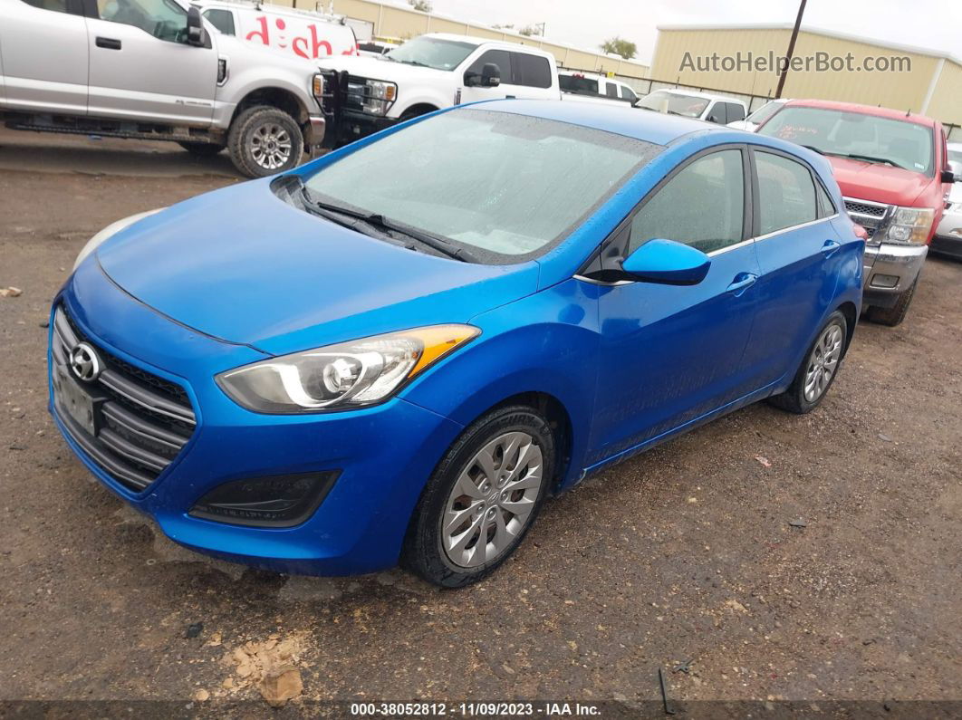 2017 Hyundai Elantra Gt   Blue vin: KMHD35LH7HU368697