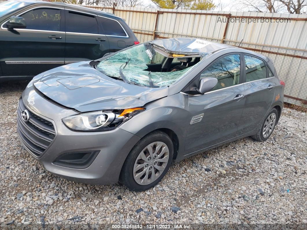 2017 Hyundai Elantra Gt   Gray vin: KMHD35LH7HU372801