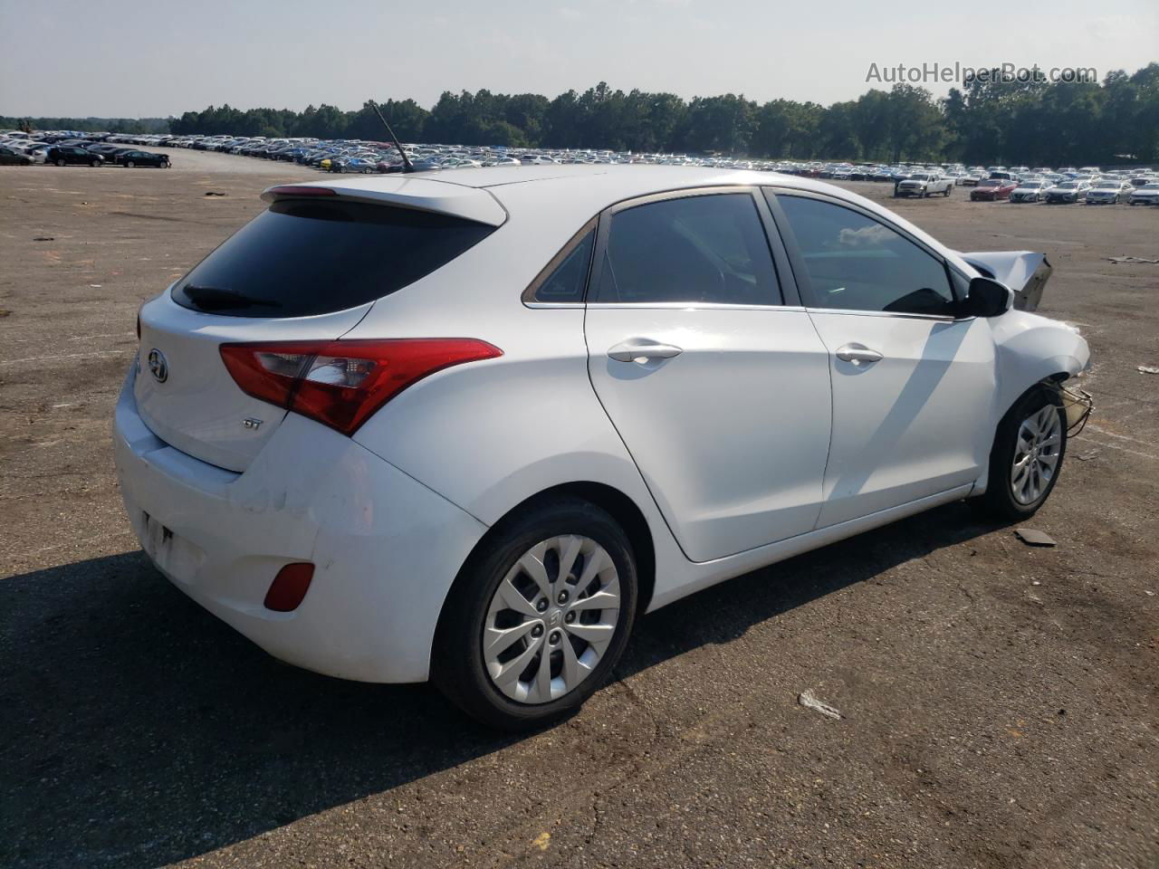 2017 Hyundai Elantra Gt  White vin: KMHD35LH7HU377156