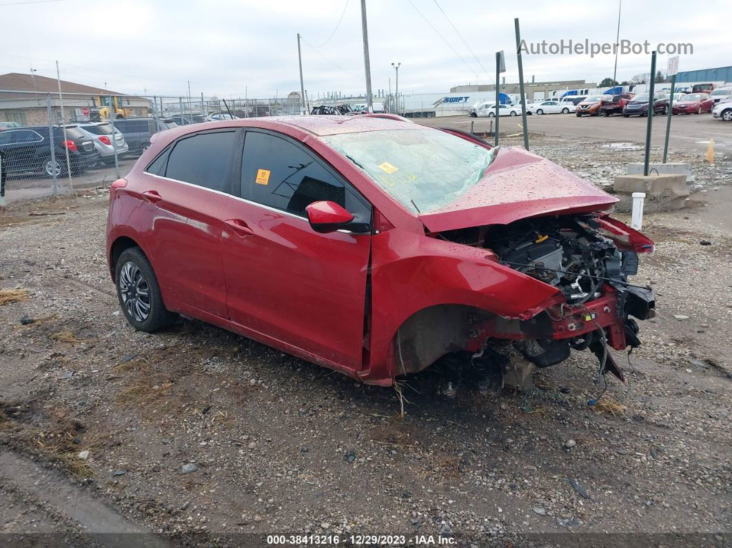 2017 Hyundai Elantra Gt   Red vin: KMHD35LH7HU377898