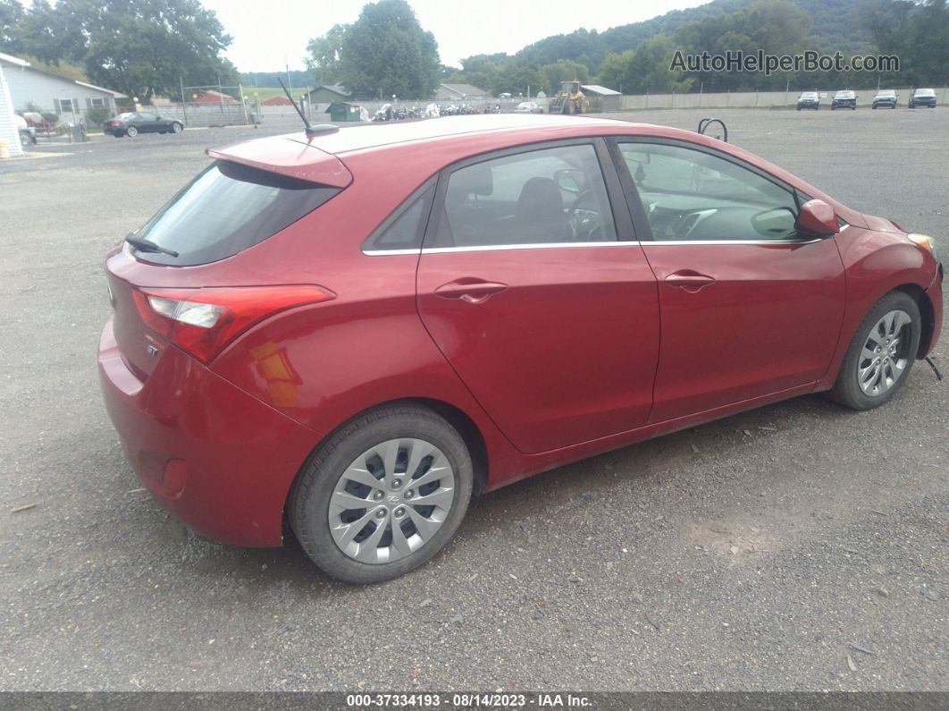 2017 Hyundai Elantra Gt   Red vin: KMHD35LH8HU348488