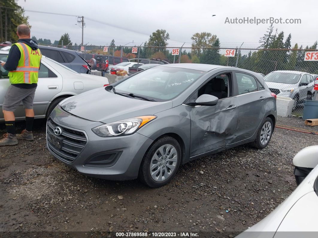 2017 Hyundai Elantra Gt   Gray vin: KMHD35LH8HU359832