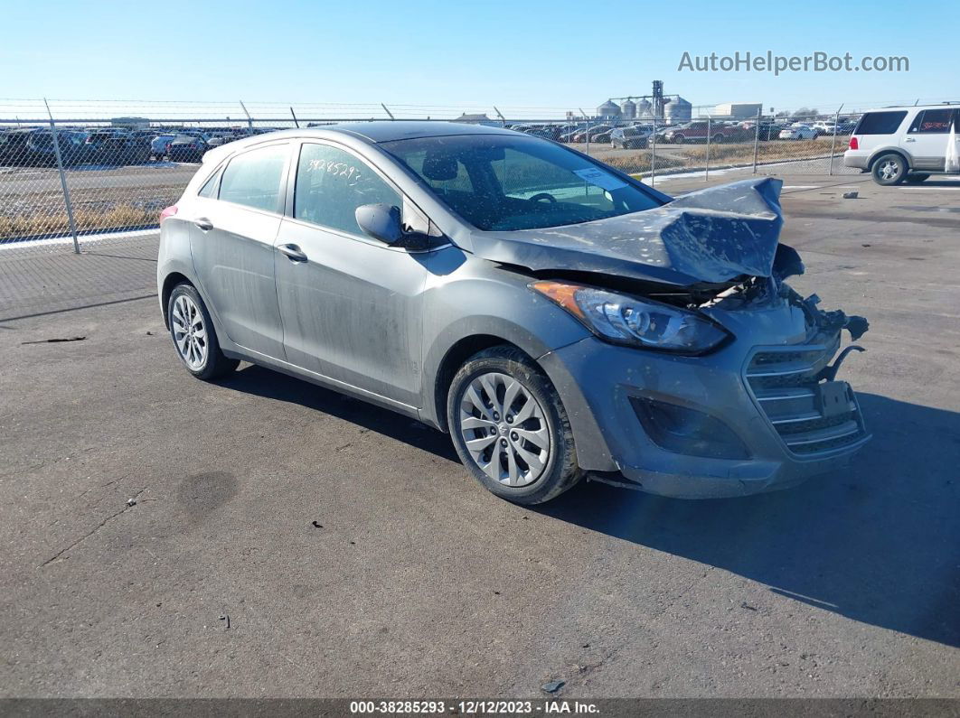 2017 Hyundai Elantra Gt   Gray vin: KMHD35LH8HU363878