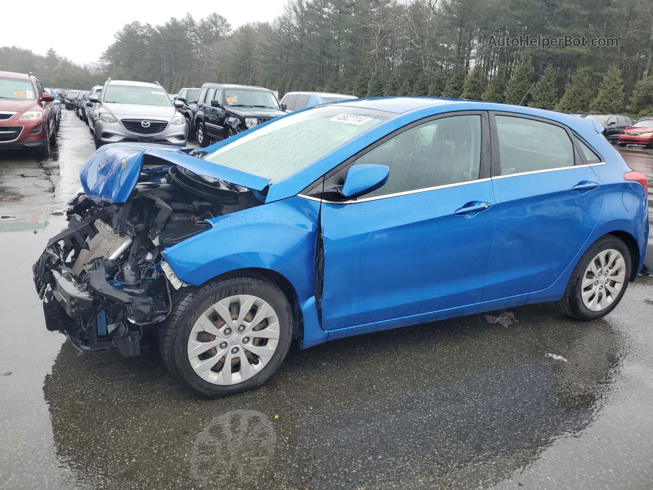 2017 Hyundai Elantra Gt  Blue vin: KMHD35LH8HU375335