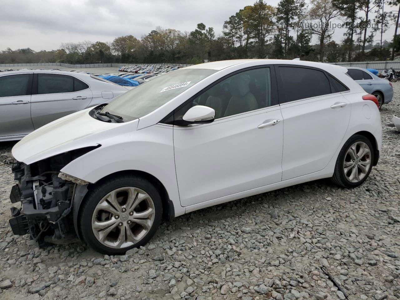 2014 Hyundai Elantra Gt  White vin: KMHD35LH9EU197477