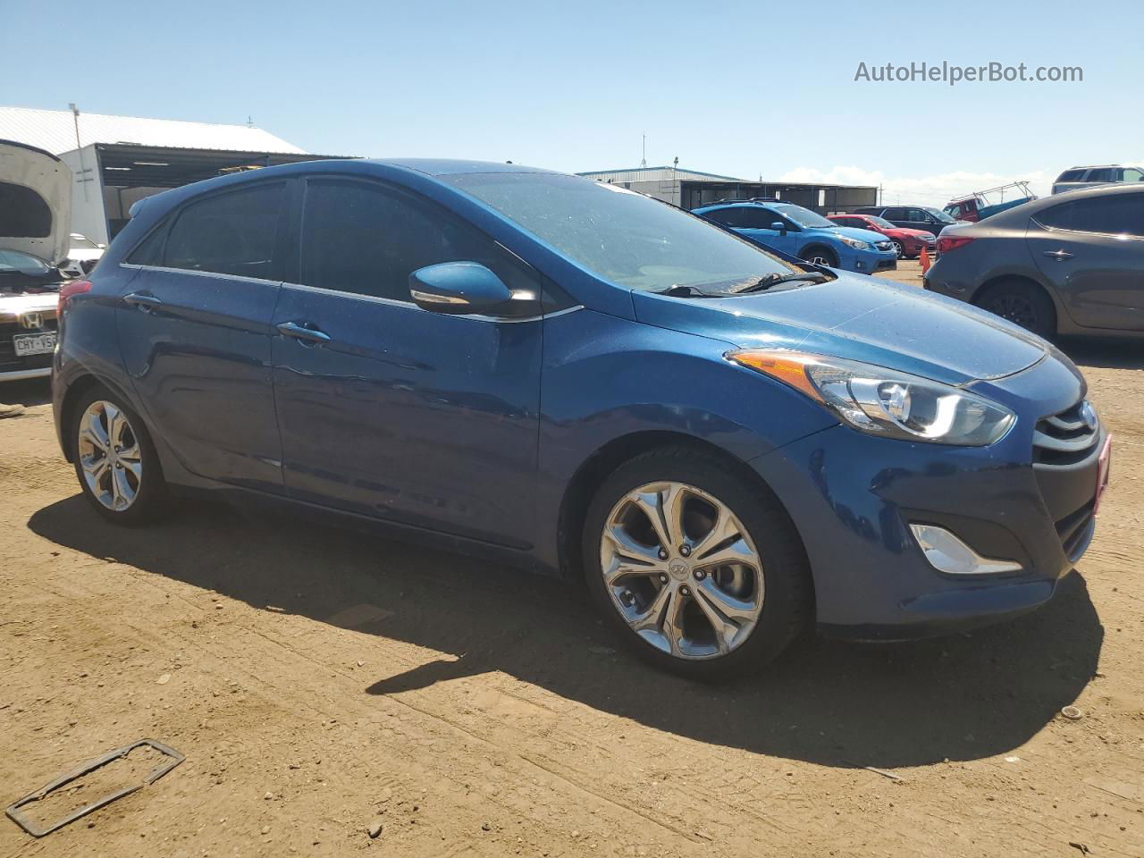 2014 Hyundai Elantra Gt  Blue vin: KMHD35LH9EU199696