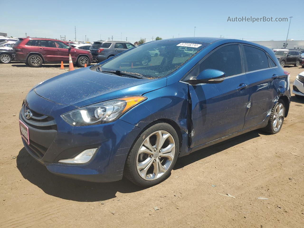 2014 Hyundai Elantra Gt  Blue vin: KMHD35LH9EU199696