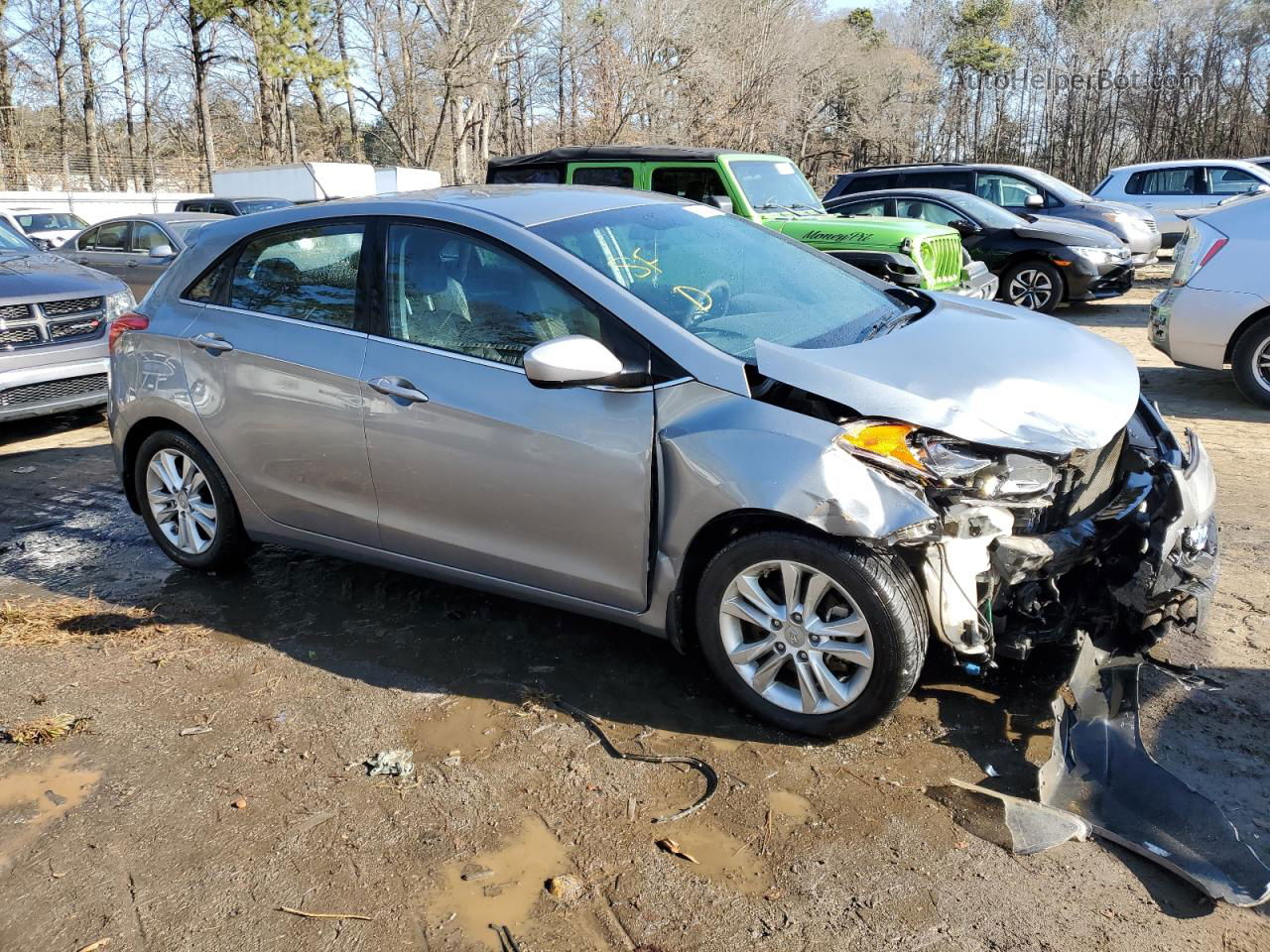 2014 Hyundai Elantra Gt  Silver vin: KMHD35LH9EU214665