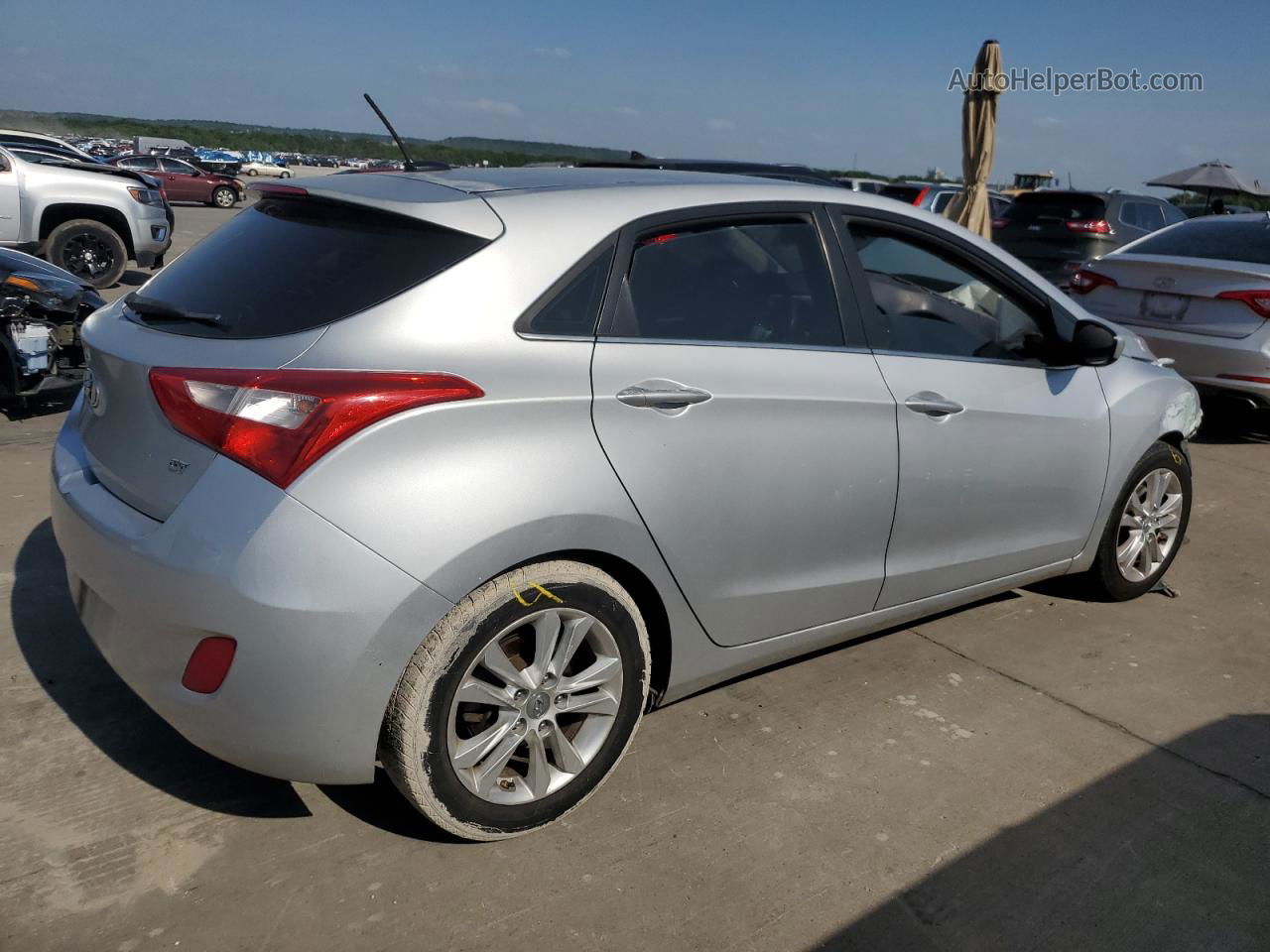 2014 Hyundai Elantra Gt  Silver vin: KMHD35LHXEU170711