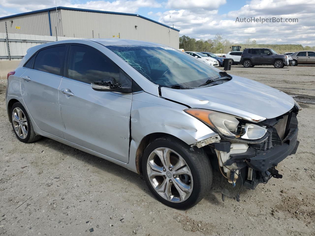 2014 Hyundai Elantra Gt  Silver vin: KMHD35LHXEU194345