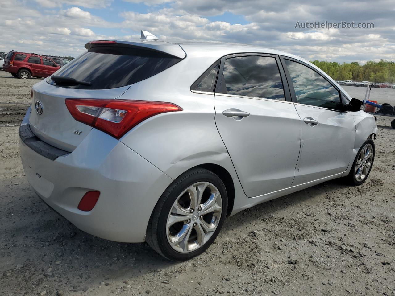 2014 Hyundai Elantra Gt  Silver vin: KMHD35LHXEU194345