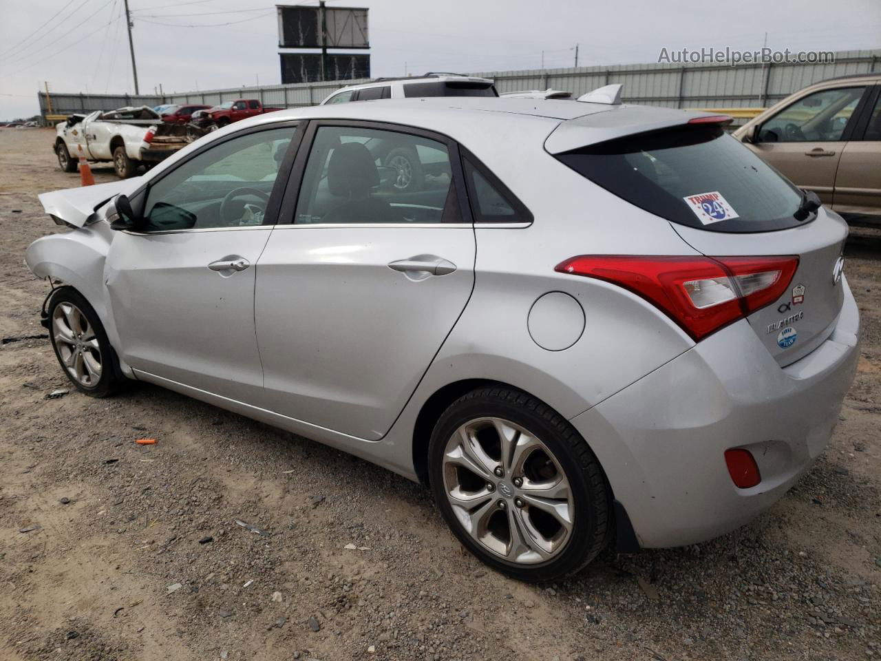 2014 Hyundai Elantra Gt  Silver vin: KMHD35LHXEU208017