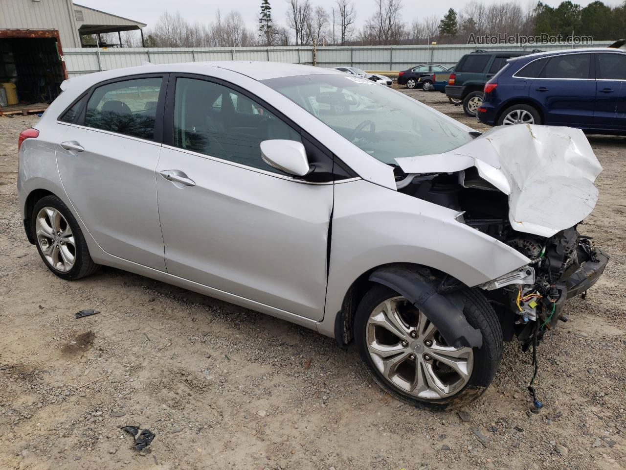 2014 Hyundai Elantra Gt  Silver vin: KMHD35LHXEU208017