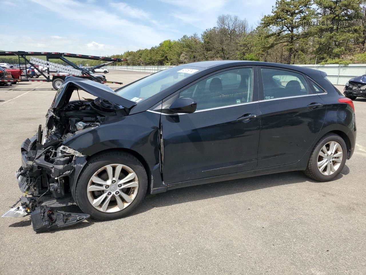 2014 Hyundai Elantra Gt  Black vin: KMHD35LHXEU211290