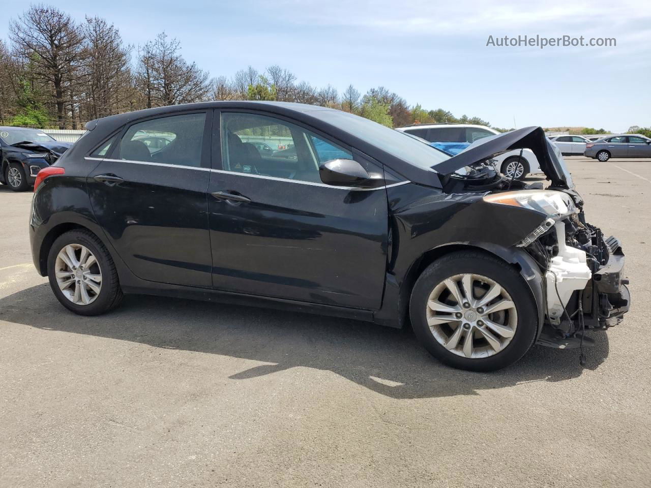 2014 Hyundai Elantra Gt  Черный vin: KMHD35LHXEU211290