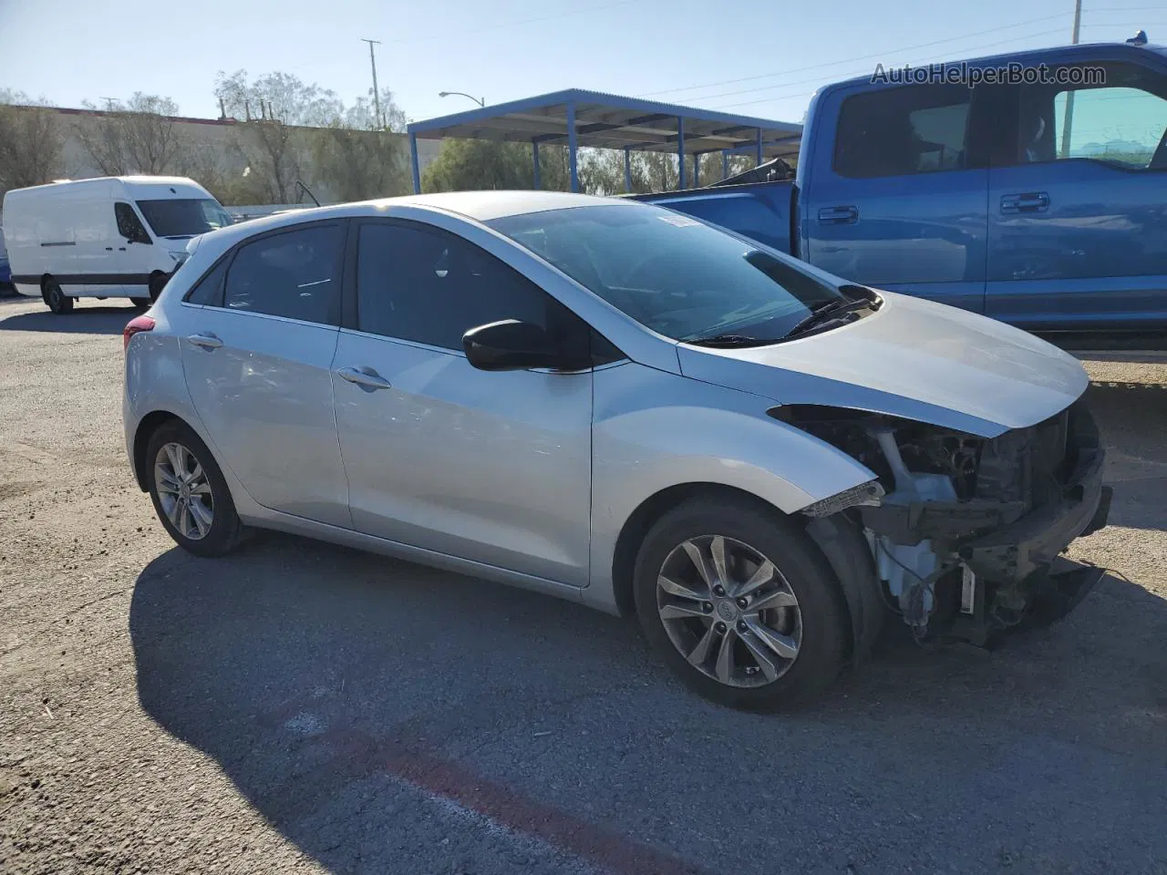 2014 Hyundai Elantra Gt  Silver vin: KMHD35LHXEU220250